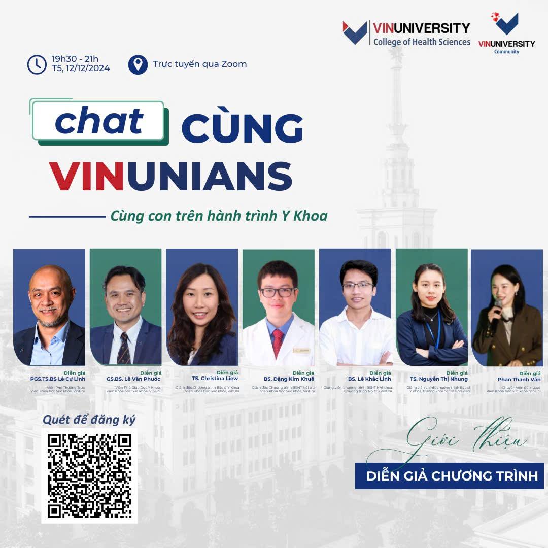 CHAT CÙNG VINUNIANS – Cùng con trên hành trình Y Khoa